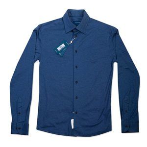 Eton NWT Blue Jersey Knit Shirt